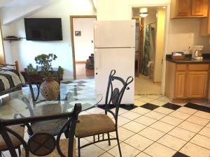 kitchen and dining room