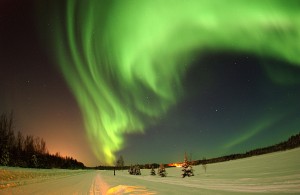 Aurora in Alaska - see it outside your door